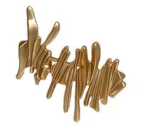CVZJ Broches de metal irregulares de diseño simple a la moda, retro, broche femenino, accesorios de aleación, Approx. 2.56x2.68inch(6.5x6.8cm), Metal