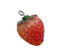CVZJ Colgantes de frutas de resina, suministros de joyería, colgante de resina de fruta dulce, adornos para hacer joyas, Approx.24x15mm/0.94x0.59inches, Resina