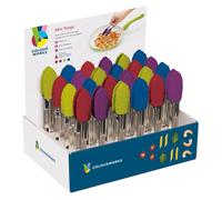 Cw mini tongs cdu 1pc assorted colours