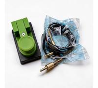 CW portátil para clave de código morse, espacio de contacto ajustable, ABS impreso en 3D para radio aficionado, ligero para resistente a los impactos, base de escritorio antideslizante con (verde)