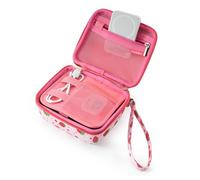 Cwatcun Bolsa de cámara para niños,Funda Protectora para cámara Digital,Funda de Transporte para Papel de impresión con GREENKINDER/para Uleway/para Gofunly/para NUOTUN Cámara Digital,Rosa