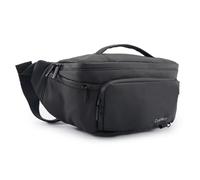Cwatcun Bolsa para cámara Bolsa Impermeable para cinturón para cámara, Bolsa de Almacenamiento de Transporte Diario Bolsa Cruzada para Canon, Nikon, Sony, Fuji DSLR/SLR/cámara sin Espejo,L,Negro