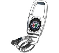 CWBFC Llaveros de Coche para Alfa Romeo 156 (932), Resistente al Desgaste y al Polvo Accesorios para Llaves de Coche Piezas de Repuesto Decorativas Moda Personalizada y Regalos,A-L