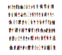 CWBPING 100pcs 1:87 HO Scale Standing Scenery Passengers Model Train P