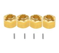 CWBSEB Kit Mejora Latón Ejes RC 1/18 Manguetas Dirección Hexagonal | Contrapesos Bronce Tapas Diferencial Adaptadores Rueda Coche Radiocontrol Escala 1:18(5mm Coupler)