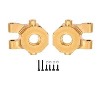 CWBSEB Kit Mejora Latón Ejes RC 1/18 Manguetas Dirección Hexagonal | Contrapesos Bronce Tapas Diferencial Adaptadores Rueda Coche Radiocontrol Escala 1:18(Steering Cup)