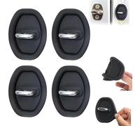 CWCHUHAI 4 Piezas Cubierta Cerradura Puerta Coche para Ford Mustang 2025-2015, Antióxido Reducción Ruido Amortiguador Accesorios Vehículo Silicona
