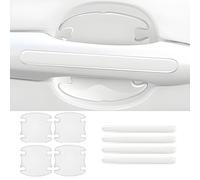 CWCHUHAI 8 Piezas Protectores para Manilla de Coche para Porsche Macan I 2021-2023, Películas Protectora contra Rasguños para Puertas de Automóvil