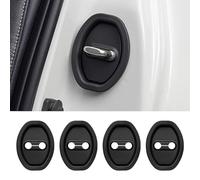 CWCHUHAI Cubierta Cerradura Puerta para Audi A5 Coupe (8T), 4 Uds Protector de Silicona Antióxido Reducción de Ruido Accesorios Coche Negro