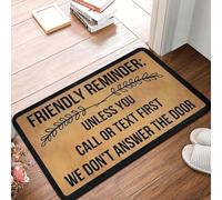 CWCMZDH A Menos Que Usted Llame O Texto De La Primera Puerta De La Estera Antideslizante Impermeable Al Aire Libre De La Estera del Balcón En La Cocina De Entrada Alfombra De La Alfombra