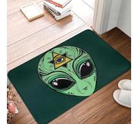 CWCMZDH Alienígenas Y OVNIS Patrón de Alfombra de Baño Fresco Felpudo Alfombra del Comedor al Aire Libre Alfombra Decoración para el Hogar