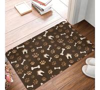CWCMZDH Animal Huellas Cuarto De Baño del Piso De La Cocina Esteras Antideslizantes Al Aire Libre Mascota Perro Gato Pata Tapete De La Sala De Entrada Alfombra De Bandolero