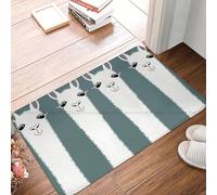 CWCMZDH Antideslizante Estera Estera de Baño de Llamas GEMELAS Balcón de la Alfombra de la Puerta de Entrada Alfombra de la Decoración del Hogar