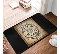 CWCMZDH Bienvenidos A Nuestra Casa Embrujada Estera Estera Antideslizante En Baño Cocina Dormitorio Alfombra