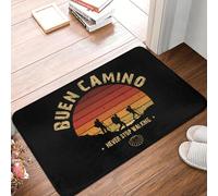 CWCMZDH Buen Camino de Santiago Felpudo Antideslizante en Baño Cocina Tapete de la Sala de la Puerta del Piso de la Entrada de Alfombras y tapetes
