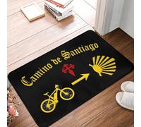 CWCMZDH Buen Camino de Santiago Felpudo Antideslizante Entrada del Cuarto de Baño de la Cocina de la Puerta Estera en el Piso de la Sala de Alfombras y tapetes