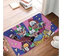 CWCMZDH Cocina Antideslizante Alfombra De Killer Klowns from Outer Space De La Película De La Sala De Estar Tapete De Bienvenida De La Estera del Piso De La Decoración De La Alfombra