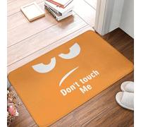 CWCMZDH Curioso, no Me toques Cara de Dibujos Animados de la Puerta Frontal de la Estera Antideslizante Interior de Secado Rápido Tapete de la Sala de Entrada Alfombra de la Alfombra