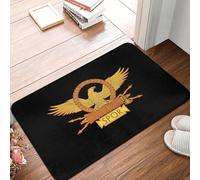 CWCMZDH De la Antigua Roma SPQR Antideslizante Estera de Roma Águila Baño Cocina Mat Alfombra de Oración de Franela Patrón de Decoración