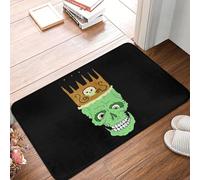 CWCMZDH Esqueleto Cráneo Pastel Goth Spooky Antideslizante Estera Estera en el Piso de Alfombras y tapetes para Cocina Entrada de la Casa de Habitación de Bandolero Esteras