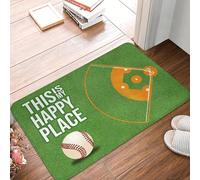 CWCMZDH Este Es Mi Feliz Palacio De Béisbol De La Estera Estera Antideslizante En Baño, Cocina, Garaje Alfombra