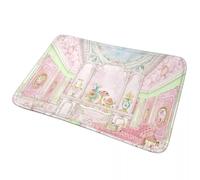 CWCMZDH Francés Pastelería maría Antonieta de Color Rosa Pastel de la Tienda Diorama Felpudo Alfombra Alfombra de la Cocina de la Casa Balcón de Bandolero Esteras