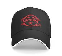 CWCMZDH Gorra de béisbol Lucero Band Text Logo Gorra de béisbol roja Gorra Personalizada Sombrero de papá Hombre Mujer