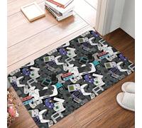 CWCMZDH Juego De Controlador De Piso del Frente De La Puerta De Entrada De La Estera Cubierta Jugador del Regalo del Baño De La Cocina Felpudo Alfombra del Dormitorio Alfombra
