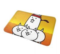 CWCMZDH La Batalla de los Gatos Antideslizante Estera Estera en el Piso Tapete Absorbente de Alfombras y tapetes para Cocina Entrada de la Casa de Habitación de Bandolero Esteras