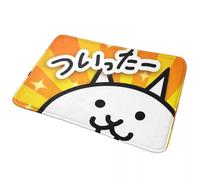 CWCMZDH La Batalla de los Gatos Antideslizante Estera Estera en el Piso Tapete Absorbente de Alfombras y tapetes para Cocina Entrada de la Casa, Cuarto de Baño Sala de Estar de Bandolero Esteras