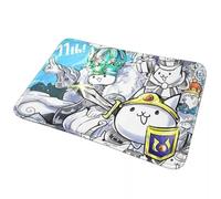 CWCMZDH La Batalla de los Gatos Antideslizante Estera Estera en el Piso Tapete Absorbente de Alfombras y tapetes para Cocina Entrada de la Casa Balcón de Bandolero Esteras