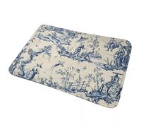 CWCMZDH La Marina de Pastoral Chinoiserie Toile Antideslizante Estera Estera en el Piso de Polvo proo de Alfombras y tapetes para Cocina Entrada de la Casa de Habitación de Bandolero Esteras