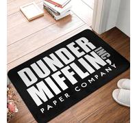 CWCMZDH La Oficina de Programa de TV Dunder Mifflin Papel de la Empresa Frente a la Puerta del Piso de Entrada Tapetes de Baño al Aire Libre Felpudo Alfombra del Dormitorio Alfombra de Bandolero