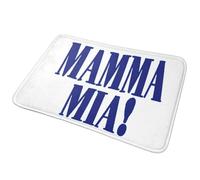 CWCMZDH Mamma MIA Antideslizante Estera Estera en el Piso de Arena Raspado de Alfombras y tapetes para Cocina Entrada de la Casa, Cuarto de Baño Sala de Estar de Bandolero Esteras