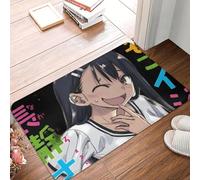 CWCMZDH Me intimidan no de Juguete Conmigo, Miss Nagatoro Antideslizante Estera Estera en el Piso de Alfombras y tapetes para Cocina Entrada de la Casa, Cuarto de Baño Esteras de Bandolero