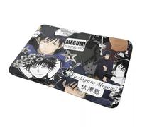CWCMZDH Megumi Besto Friendo Jujutsu Kaisen Sukuna Anime Antideslizante Estera Alfombra Alfombra para el Baño Principal de la Sala de Bandolero Esteras