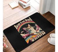 CWCMZDH Mejor Gato Papá En El Universo Piso De La Puerta del Cuarto De Baño De La Cocina Esteras Antideslizantes Al Aire Libre, Un Tapete De Entrada del Garaje De Alfombra De Bandolero