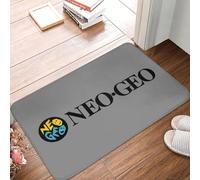 CWCMZDH Neo Geo Logotipo De La Puerta De La Cocina del Piso Alfombras De Baño Antideslizante Al Aire Libre Neogeo Arcade Tapete De Entrada del Jardín Alfombra De Bandolero