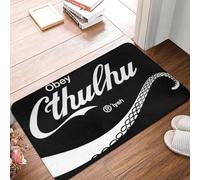 CWCMZDH Obedecer a Cthulhu Anti-resbalón de la Estera del Piso Estera de Polvo proo de Alfombras y tapetes para Cocina Entrada de la Casa Balcón de Bandolero Esteras