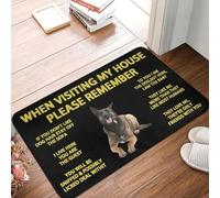 CWCMZDH Perro Pastor Belga Malinois Piso del Frente De La Puerta De Entrada Tapetes De Cocina Al Aire Libre, Cuarto De Baño Felpudo Alfombra del Dormitorio Alfombra