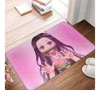CWCMZDH Personalizada Anime Demonio-Slayer Estera Estera Antideslizante Kimetsu No Yaiba Nezuko Cocina Baño Jardín Alfombra