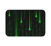 CWCMZDH Personalizada Código De Matriz De Felpudo Antideslizante En La Entrada De La Cocina El Baño del Piso De La Puerta Esteras De Código De Programación Patrón De Garaje De Alfombras Y Tapetes