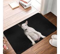 CWCMZDH Personalizado Lindo Bull Terrier Perro De Piso del Frente De La Puerta De Entrada De La Estera Al Aire Libre, Cocina, Baño Felpudo Garaje De Alfombras Y Tapetes