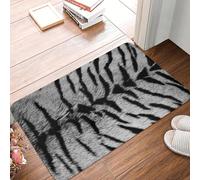 CWCMZDH Piel De Tigre De Impresión De La Puerta De Piso del Baño De La Cocina De La Estera Antideslizante En La Cubierta De Animales Silvestres De La Textura De Un Tapete De Entrada