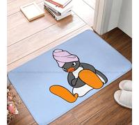 CWCMZDH Pingu Noot Pinga Pingüino TV Cuarto de Baño Antideslizante Alfombra de Auto Cuidado de la Sala de Estar Estera de Puerta de Entrada de la Estera del Piso de la Decoración de la Alfombra