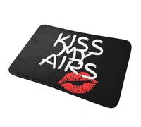 CWCMZDH Pintado de Texto Beso a Mi se Transmite Antideslizante Estera Estera en el Piso Antidesgaste de Alfombras y tapetes para Cocina Entrada de la Casa de Habitación de Bandolero Esteras