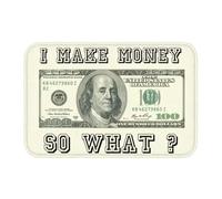 CWCMZDH Puedo Hacer Dinero Así Que Lo Felpudo Antideslizante En Baño, Cocina Estera De Baño Dinero En Dólares Piso De La Puerta De Entrada, Alfombras Y Tapetes