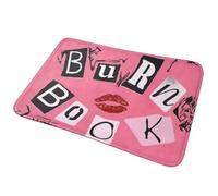 CWCMZDH Quemar Libro - Mean Girls Antideslizante Estera Estera en el Piso Lavable de Alfombras y tapetes para Cocina Entrada de la Casa Balcón de Bandolero Esteras
