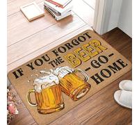 CWCMZDH Si Usted Se Olvidó De La Cerveza IR A Casa Felpudo Antideslizante En Baño, Cocina Mat Jardín De Puerta De Garaje, Piso Entrada De Alfombras Y Tapetes