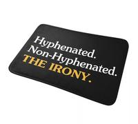 CWCMZDH Un guión Sin Guión Y La Ironía de la Estera del Piso Estera de Alfombras y tapetes para Cocina Entrada de la Casa, Cuarto de Baño Sala de Estar de Bandolero Esteras